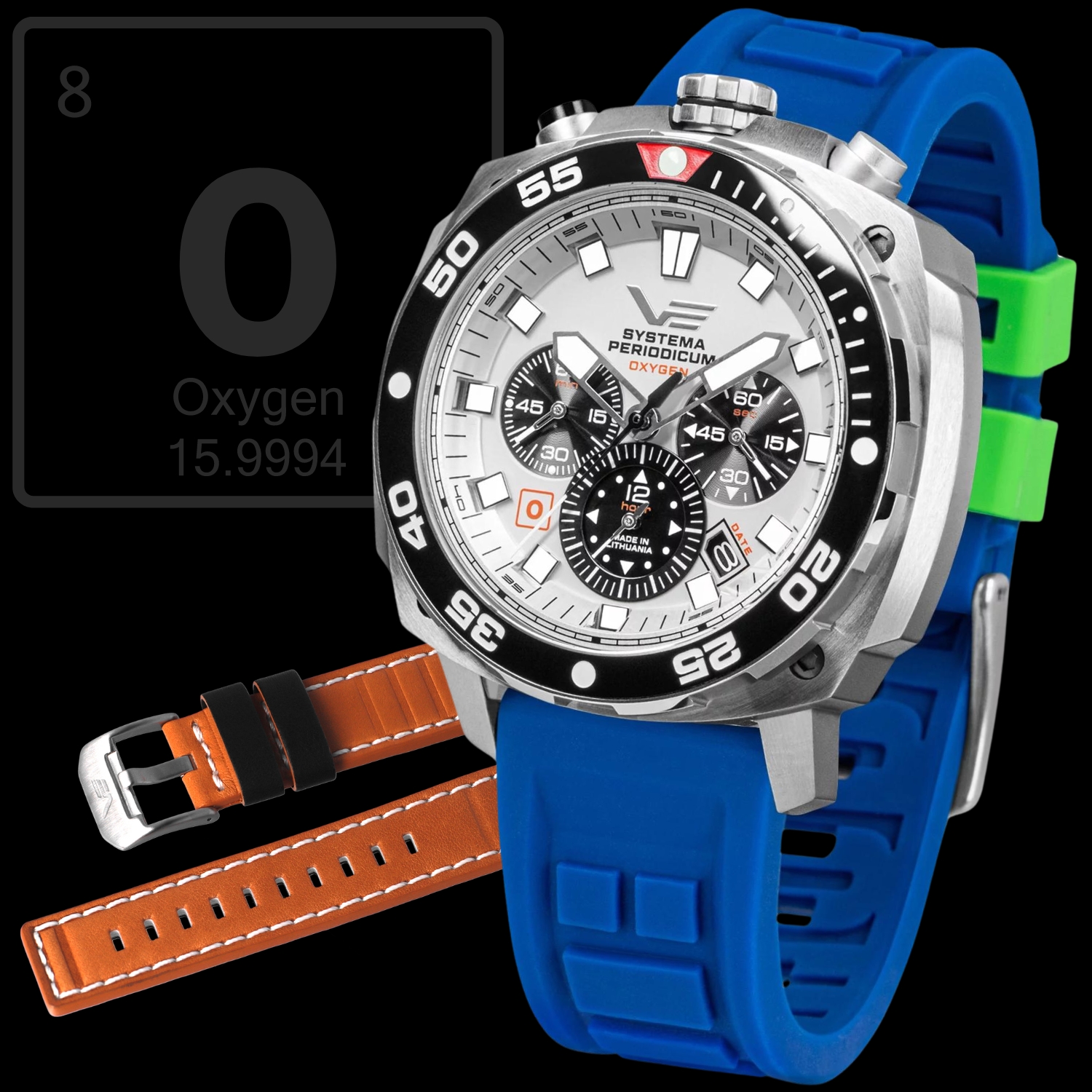 Zegarek Vostok Europe VK67-650A722SBL Systema Periodicum Oxygen męski 